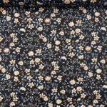 Popeline Flower - Preto