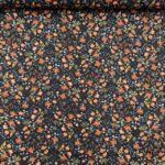 Popeline Flower - Preto