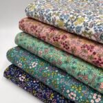 Popeline Flowers - Verde Escuro