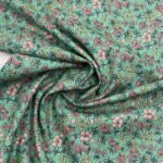 Popeline Flowers - Verde