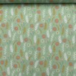 Popeline Flowers - Verde