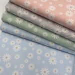 Popeline Flowery - Cinza