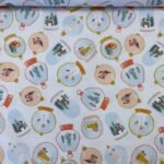 Popeline Globo de Neve - Branco