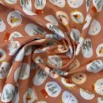 Popeline Globo de Neve - Salmão