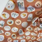 Popeline Globo de Neve - Salmão