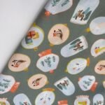 Popeline Globo de Neve - Verde