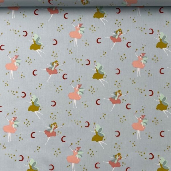 Popeline Gots Ballet - Azul Claro