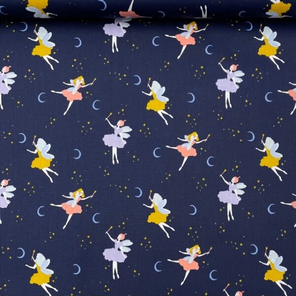 Popeline Gots Ballet - Azul Marinho