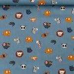 Popeline Jungle - Azul