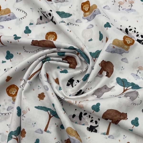 Popeline Jungle - Branco