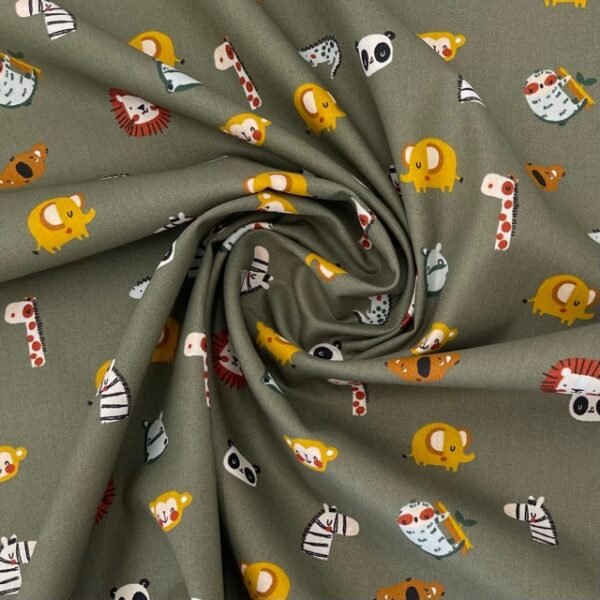 Popeline Jungle - Verde