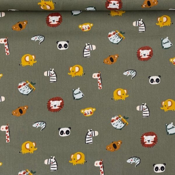 Popeline Jungle - Verde