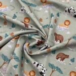 Popeline Jungle - Verde