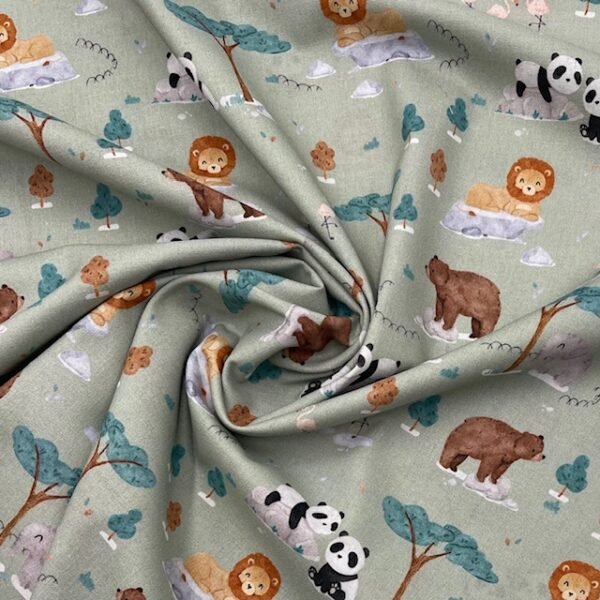 Popeline Jungle - Verde