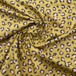Popeline Leopardo - Amarelo Ouro