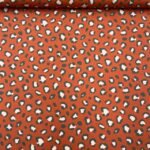 Popeline Leopardo - Laranja