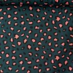 Popeline Leopardo - Verde