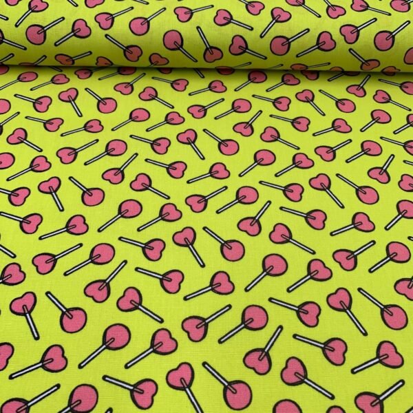 Popeline Lollipop - Amarelo