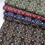 Popeline Lovely Flower - Preto