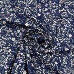 Popeline Lovely Flower - Azul