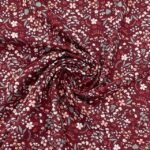 Popeline Lovely Flower - Cereja