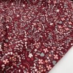 Popeline Lovely Flower - Cereja