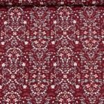 Popeline Lovely Flower - Cereja