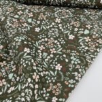 Popeline Lovely Flower - Verde