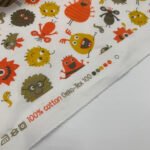 Popeline Monstrinhos - Branco