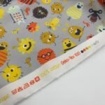 Popeline Monstrinhos - Cinzento