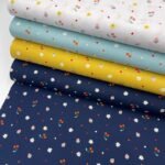 Popeline Morangos e Cerejas - Azul Marinho