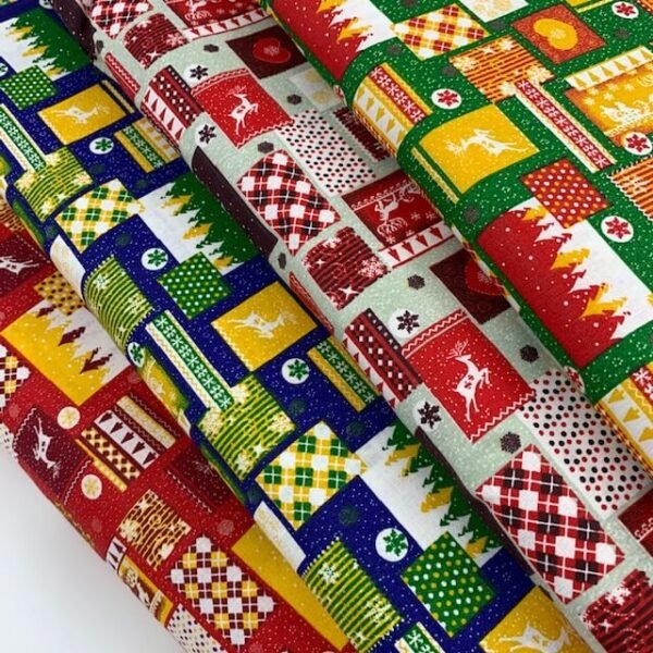 Popeline Natal - Azul