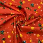 Popeline Natal - Vermelho