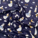 Popeline Navy Duck - Azul Marinho