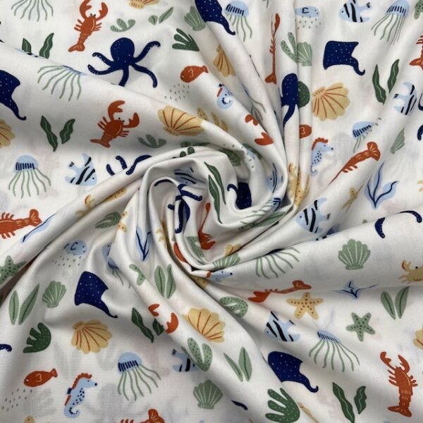 Popeline Ocean - Branco