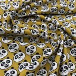 Popeline Panda do Kung Fu - Amarelo