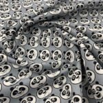 Popeline Panda do Kung Fu - Cinzento