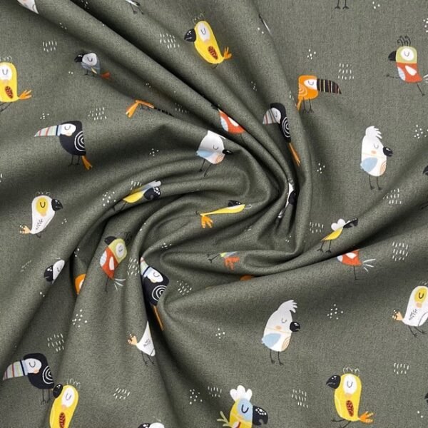 Popeline Papagaio - Verde