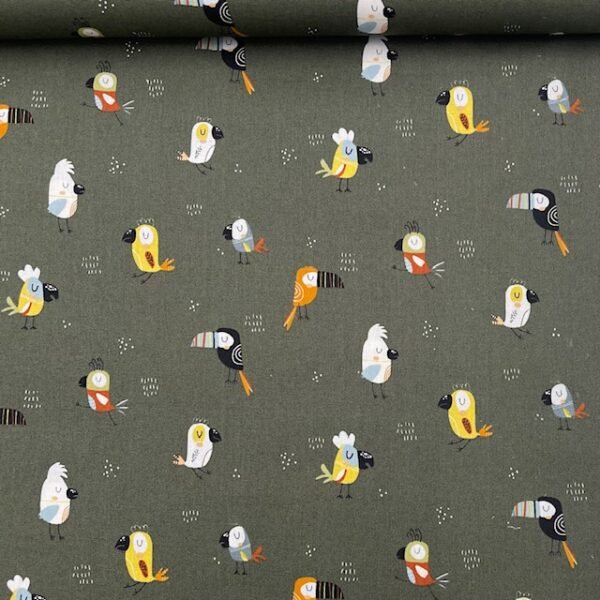 Popeline Papagaio - Verde