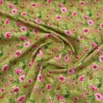 Popeline Pink Rose - Verde Lima