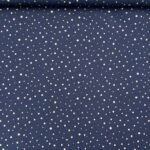 Popeline Pintas Glitter - Azul Marinho