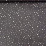 Popeline Pintas Glitter - Preto