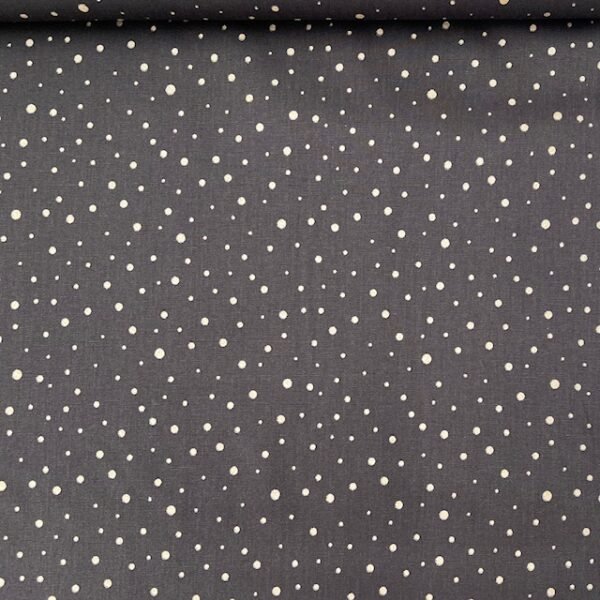 Popeline Pintas Glitter - Preto