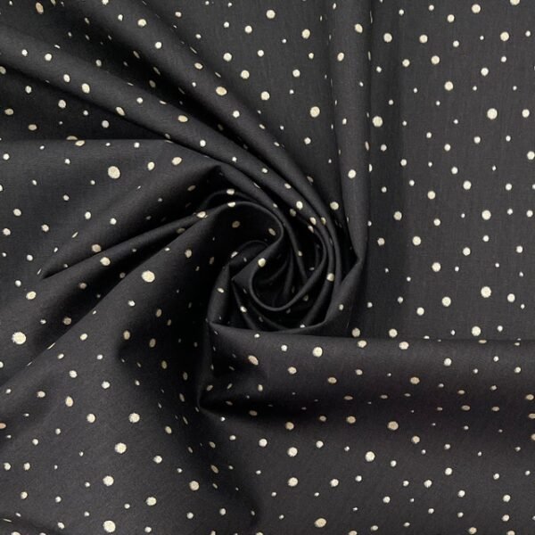 Popeline Pintas Glitter - Preto