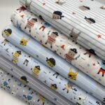 Popeline Piratas - Cinzento