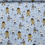 Popeline Piratas - Azul