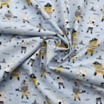 Popeline Piratas - Azul