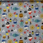 Popeline Piratas - Cinzento