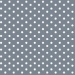 Popeline Resinada Bolas - Cinzento