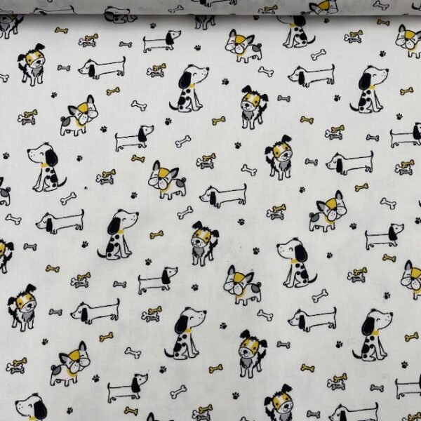 Popeline Puppy - Branco